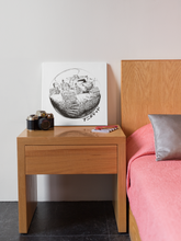 Load image into Gallery viewer, Fishbowl Life (Canvas 12x12)