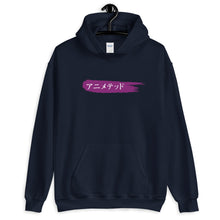 Load image into Gallery viewer, Purple Paintbrush logo カタカナで (Unisex Hoodie)