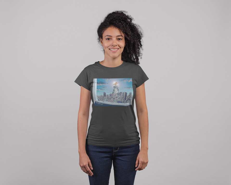 Animeted Brand SunShine City Unisex Tshirt Heater Grey