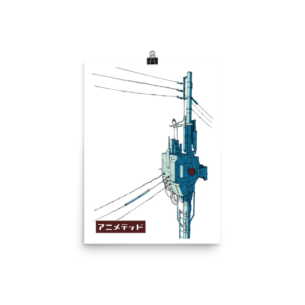 Powerline Color 電柱 (Poster 12x16) – Animeted Brand