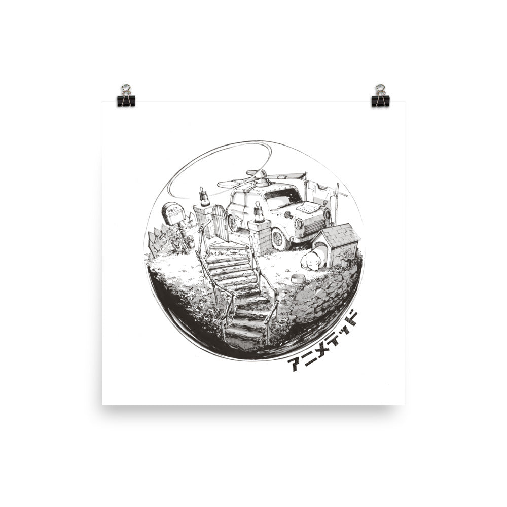 Fishbowl Life (Poster 12x12)
