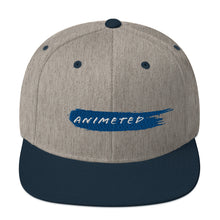 Load image into Gallery viewer, Blue Paintbrush logo (Snapback Hat)
