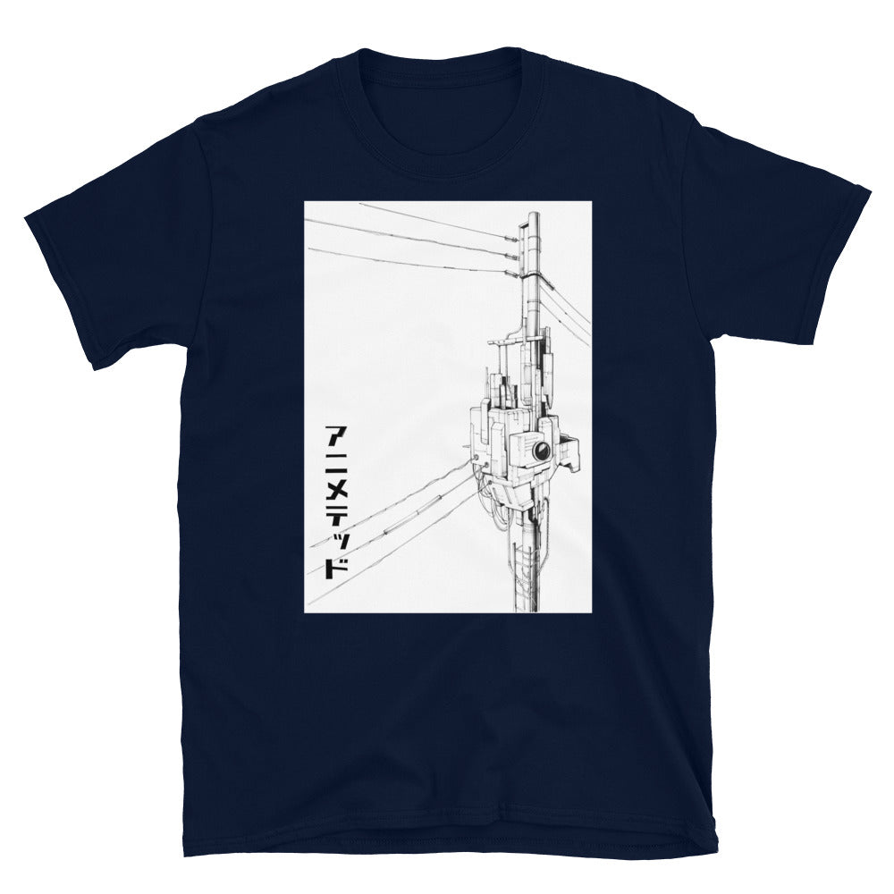Powerline B/W 電柱 (Unisex T-Shirt)