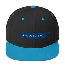 Load image into Gallery viewer, Blue Paintbrush logo (Snapback Hat)
